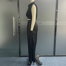 Load image into Gallery viewer, Wefads Women Two Piece Set Summer Fashion Solid Tank Top Sleeveless Long Loose Wide Legs Pants Suits High Streetwear
