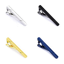 Load image into Gallery viewer, NEW TIE CLIPS MEN&#39;S METAL NECKTIE BAR CRYSTAL DRESS SHIRTS TIE PIN FOR WEDDING CEREMONY METAL GOLD TIE CLIP MAN ACCESSORIES
