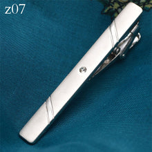 Load image into Gallery viewer, NEW METAL SILVER COLOR TIE CLIP FOR MEN WEDDING NECKTIE TIE CLASP CLIP GENTLEMAN TIES BAR CRYSTAL TIE PIN FOR MEN&#39;S ACCESSORIES
