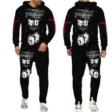 Load image into Gallery viewer, AUTUMN WINTER FASHION MEN WOMEN LONG SLEEVE LION 3D PRINTED JESUS HOODIE SWEATSHIRT AND PANTS CASUAL  CLOTHING TRACKSUIT
